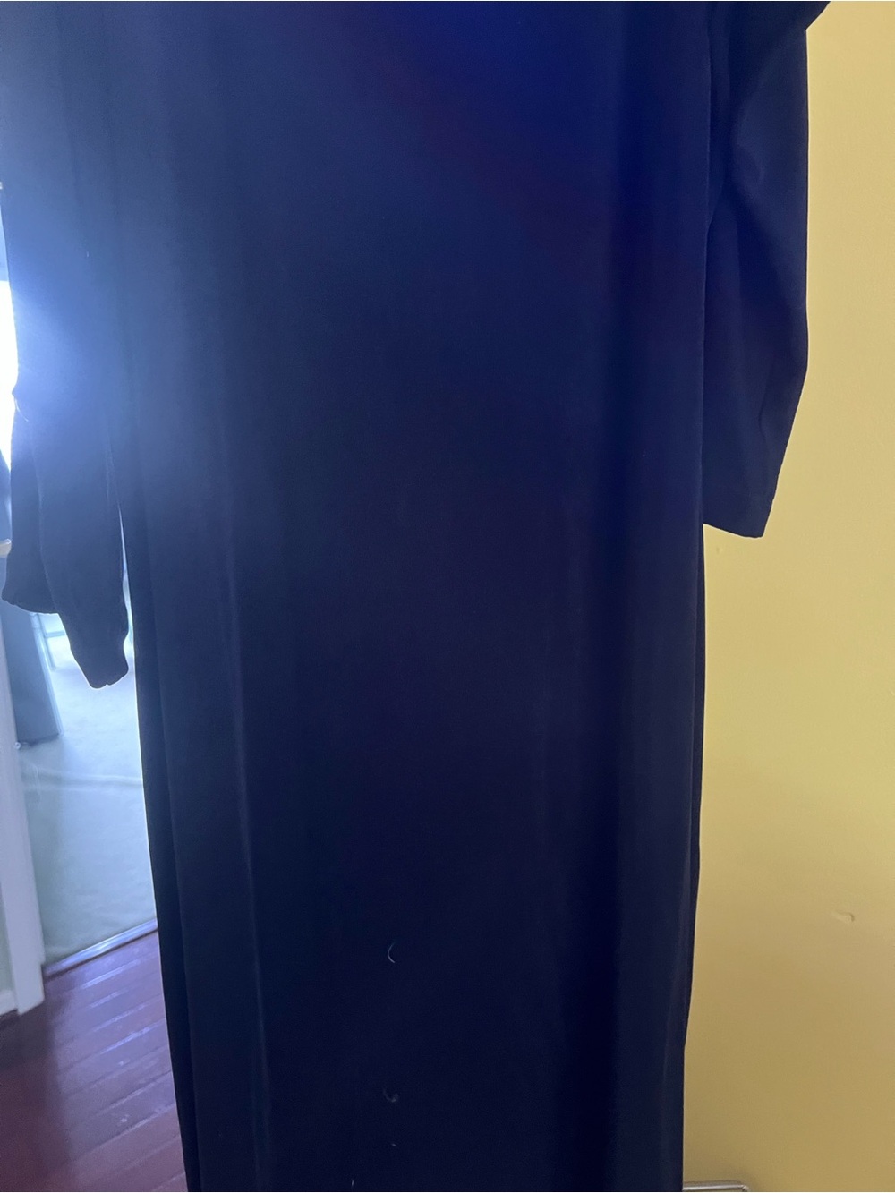 Chico's Navy Long-Sleeve Maxi Dress. Size 3